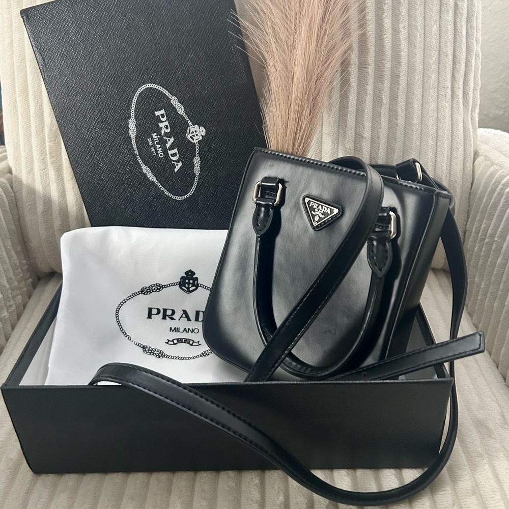 PRADA Leather Crossbody Bag